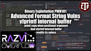 vfprintf internal buffer - Advanced Format String (part 1) - Binary Exploitation PWN101