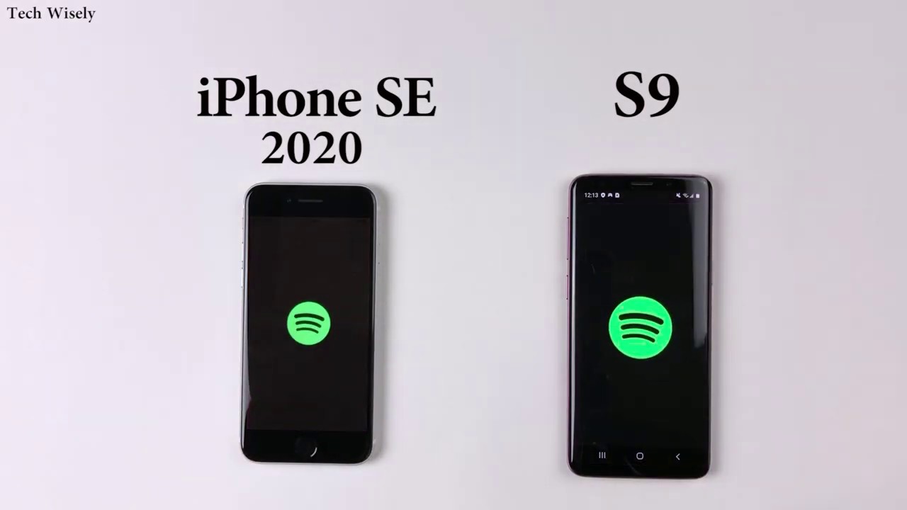iPhone SE 2020 vs SAMSUNG S9 Speed Test Comparison - YouTube