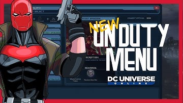 DCUO Test Server - ON DUTY NEW MENU QUICK LOOK!