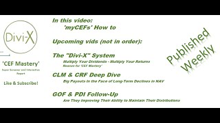 myCEFs Tutorial
