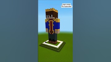 @AnshuBisht statue in Minecraft #shorts #minecraft #gamerfleet