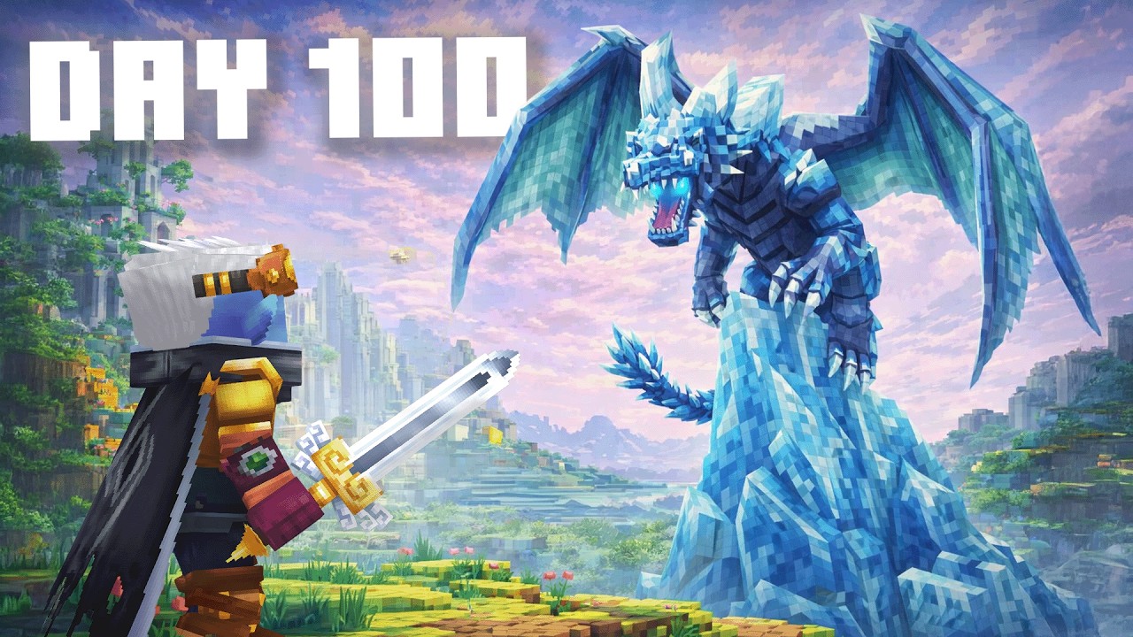 J'ai survécu 100 JOURS sur HYTALE (sans être mort une fois) !