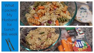 What I packed my Husband for Lunch this week