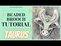 TAURUS | BULL | ТЕЛЕЦ | БЫК * Beaded brooch | Брошь из бисера * DIY | Своими руками