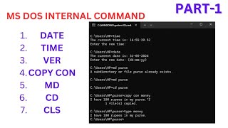 MS Dos commands // How to create a folder and file  in Hindi // Part-1