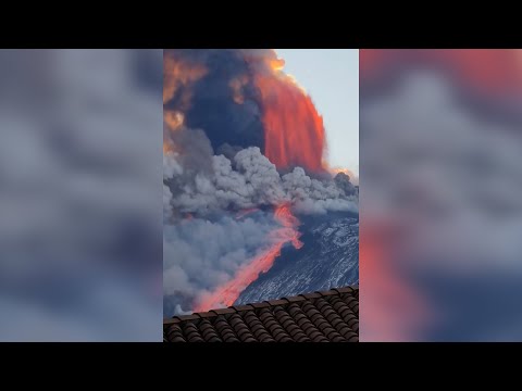 Espectacular nueva erupcin del volcn Etna en Sicilia