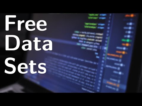 Where to find free data sets (or is it datasets)