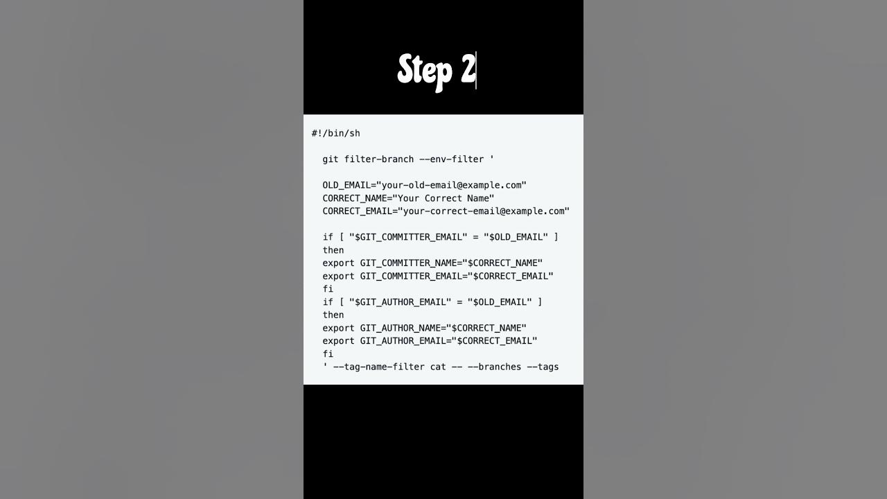 How to change git commit author email and name in 4 steps youtube