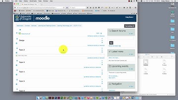 Adding a file to Moodle using drag and drop