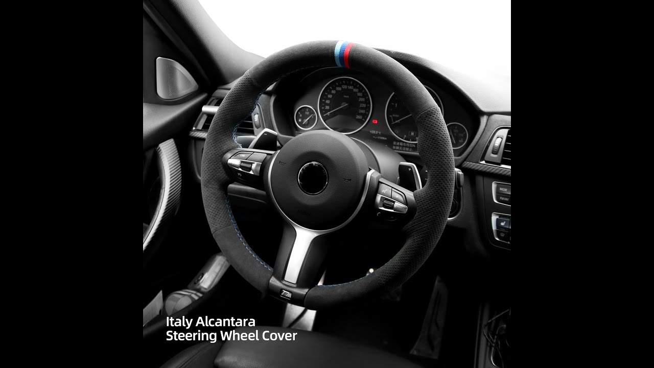 How to install hand stitch steering wheel cover for BMW 2 3 4 5 6Series M2 M3 M4 M5 M6 X2 X4 X5
