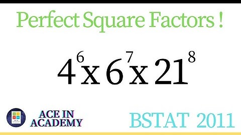 Find the number of perfect square factors !