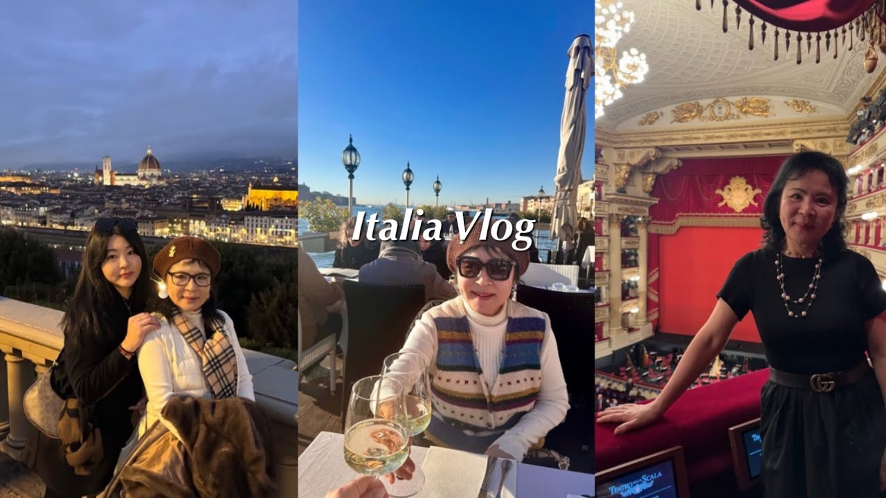 Eng)🇮🇹Vlog. 엄마의, 엄마에 의한, 엄마를 위한 여행! 이탈리아 유학생이 엄마 여행 시켜주는 법ㅣ로마, 피렌체, 베네치아 맛집, 관광지