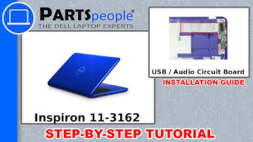 Dell Inspiron 11-3162 (P24T001) USB / Audio Circuit Board How-To Video Tutorial