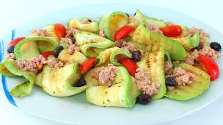 Antipasto di Zucchine al Tonno  secondo piatto Facile & Contorno alle Zucchine pronto in 5 minuti