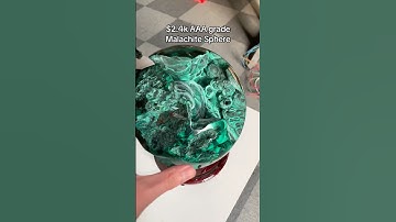 The best malachite sphere I have ever seen😍 #malachite #crystalwholesaler #highqualitycrystals