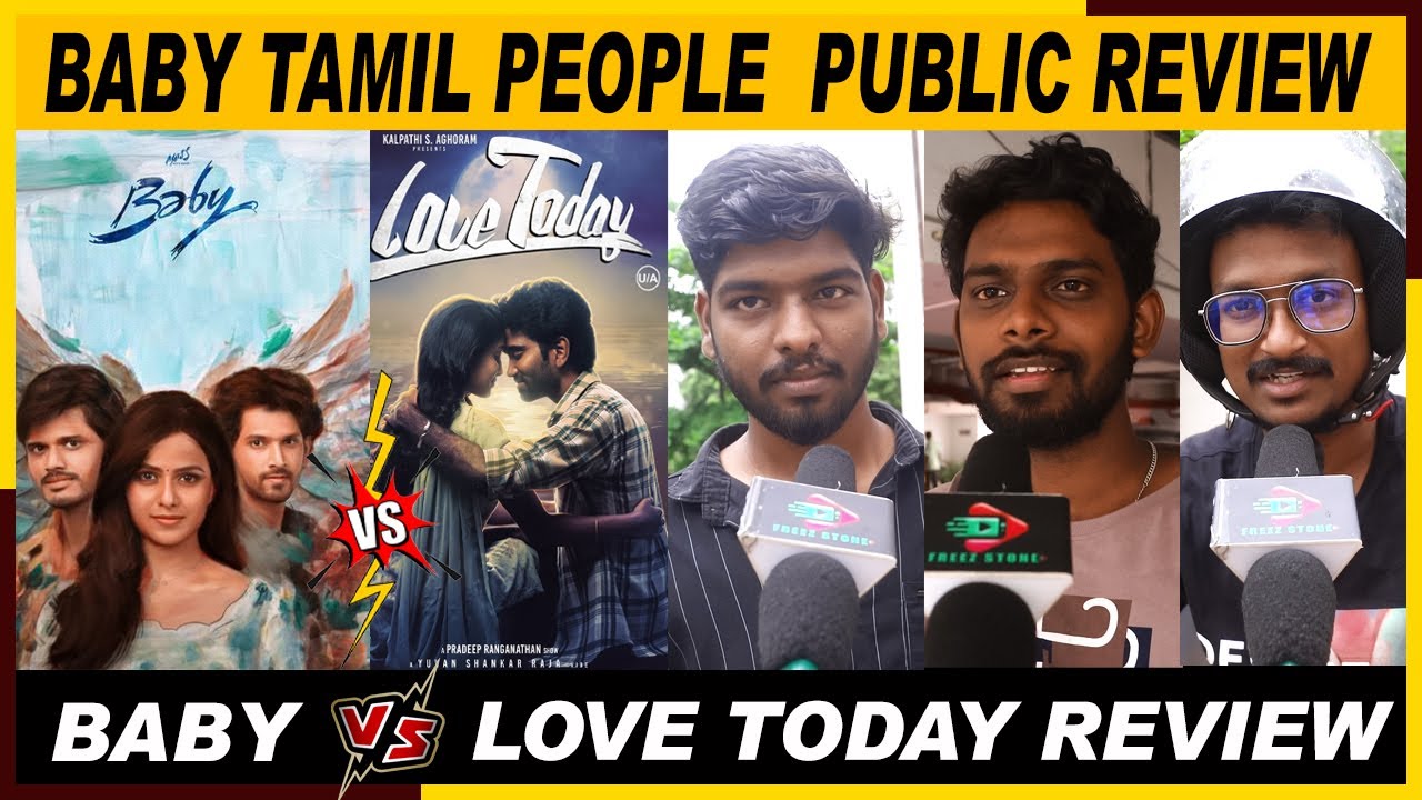 Baby VS love today Review | Baby (Telugu) Chennai Review | Baby Public Review | Baby Movie Review