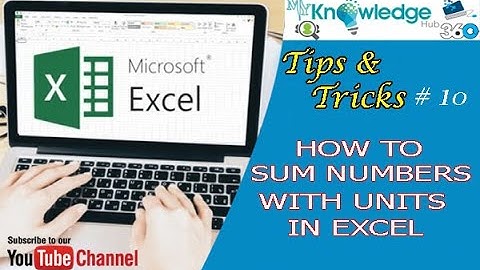 How to Sum numbers with units in excel | Auto Sum | Excel Tips and Tricks | Excel Tips