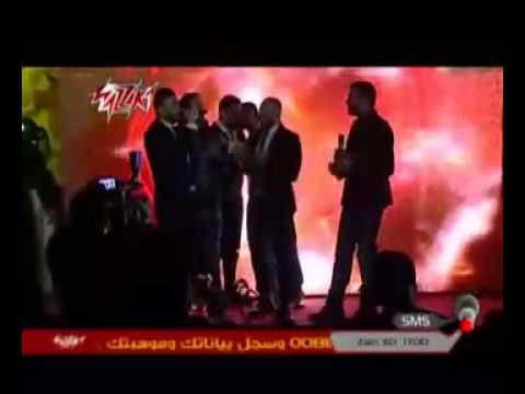 ظهور رامى صبرى فى حفل اصدار البوم كريم محسن كل الكلام 