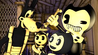 Boris Meets Bendy Family (SFM Bendy And The Ink Machine Animation)