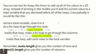 Notes 8.2 traversing 2D arrays 2-9-24
