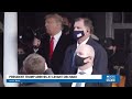 President Trump breaks out the MAGA-phone at Treworgy Orchards in Maine to speak to supporters!