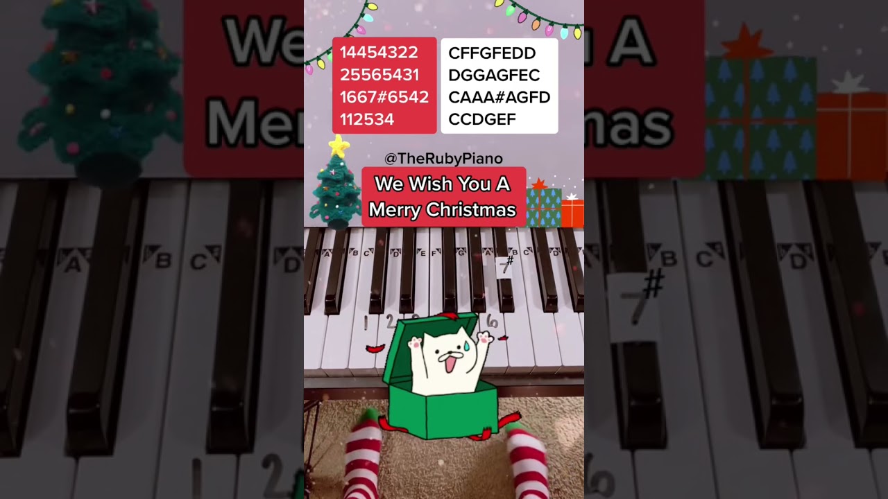 🎄🎅🏼 We Wish You A Merry Christmas Easy Piano Tutorial 