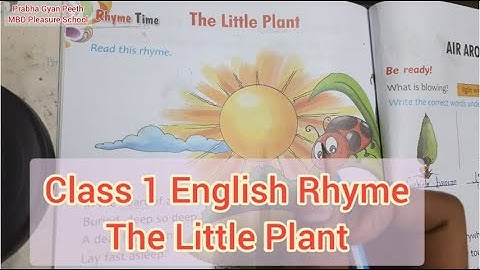 Class 1 | English | Plants🪴🌿 | Rhymes | PGP & MBD