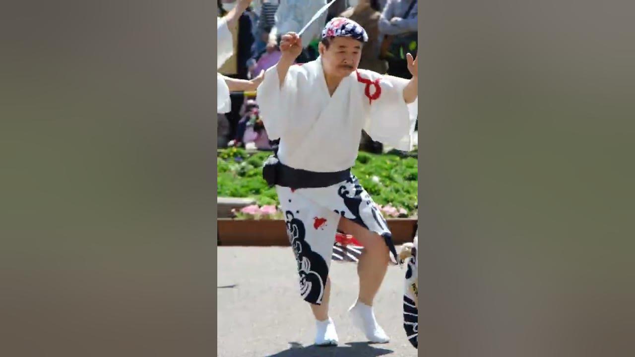 Japanese traditional dance Awa odori. #shorts