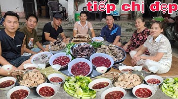 Thánh Ăn thịt cày ,5 tô tiết canh vịt, lê Toàn Food, tiếp chị đẹp về quê chơi