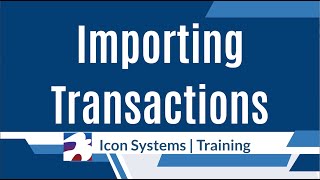 Importing Transactions