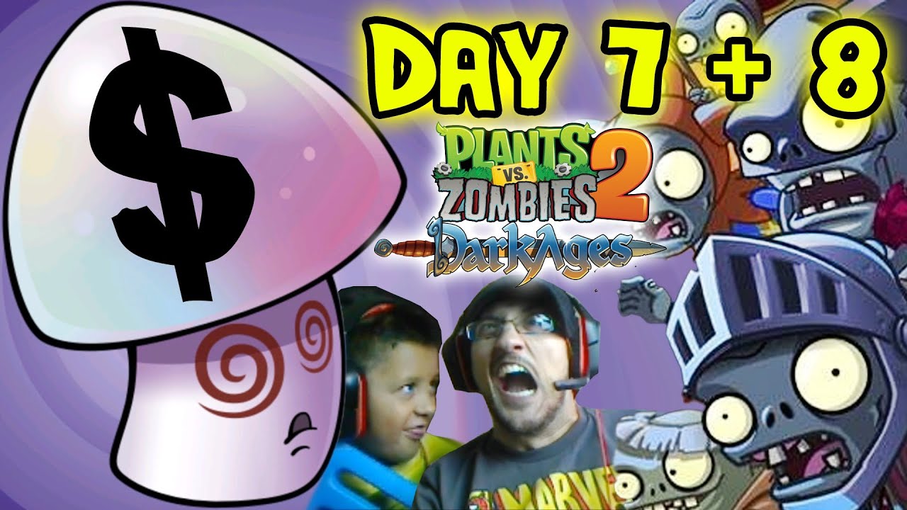 angry birds telepods stella Plants vs. Zombies 2 DARK AGES Day 7 + 8: Dad gets Mushy + Hypno $hroom! PVZ iOS Face Cam w/ Son!