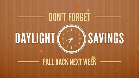 Daylight Savings Nov 7th 2021