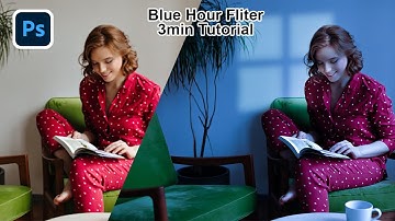 Blue Hour Filter | Photoshop Tutorial | Camera Raw Filter | Compositing