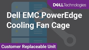How to replace the cooling fan cage on a Dell EMC PowerEdge T550