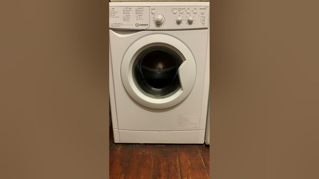 Indesit iwc71252 washing machine spin cycle YouTube