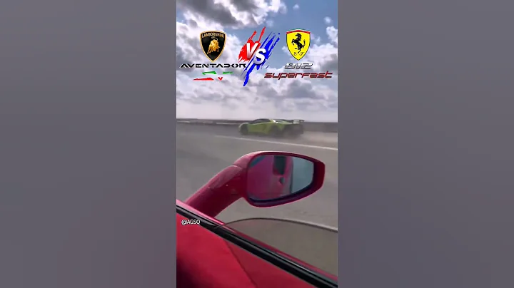 Ferrari 812 Superfast VS Lamborghini Aventador SV VS Ferrari 488 In Drag Race #lamborghini #ferrari