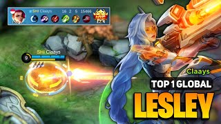 Lesley Best Build 2024 [ Lesley Top 1 Global Gameplay ] Mobile Legends