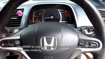 Truguard Malaysia generate and program a Honda Civic remote with KEYDIY KD900 and SKP-900