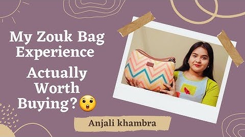 My Zouk Bag 👜 Experience || Is it worth buying or not?? || Honest Review
