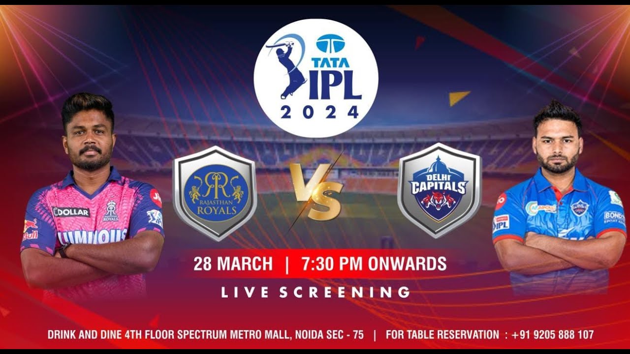Live : RR Vs DC Match 9 " Jaipur | IPL Live Score & Commentery | IPL 2024 Rajasthan Vs Delhe