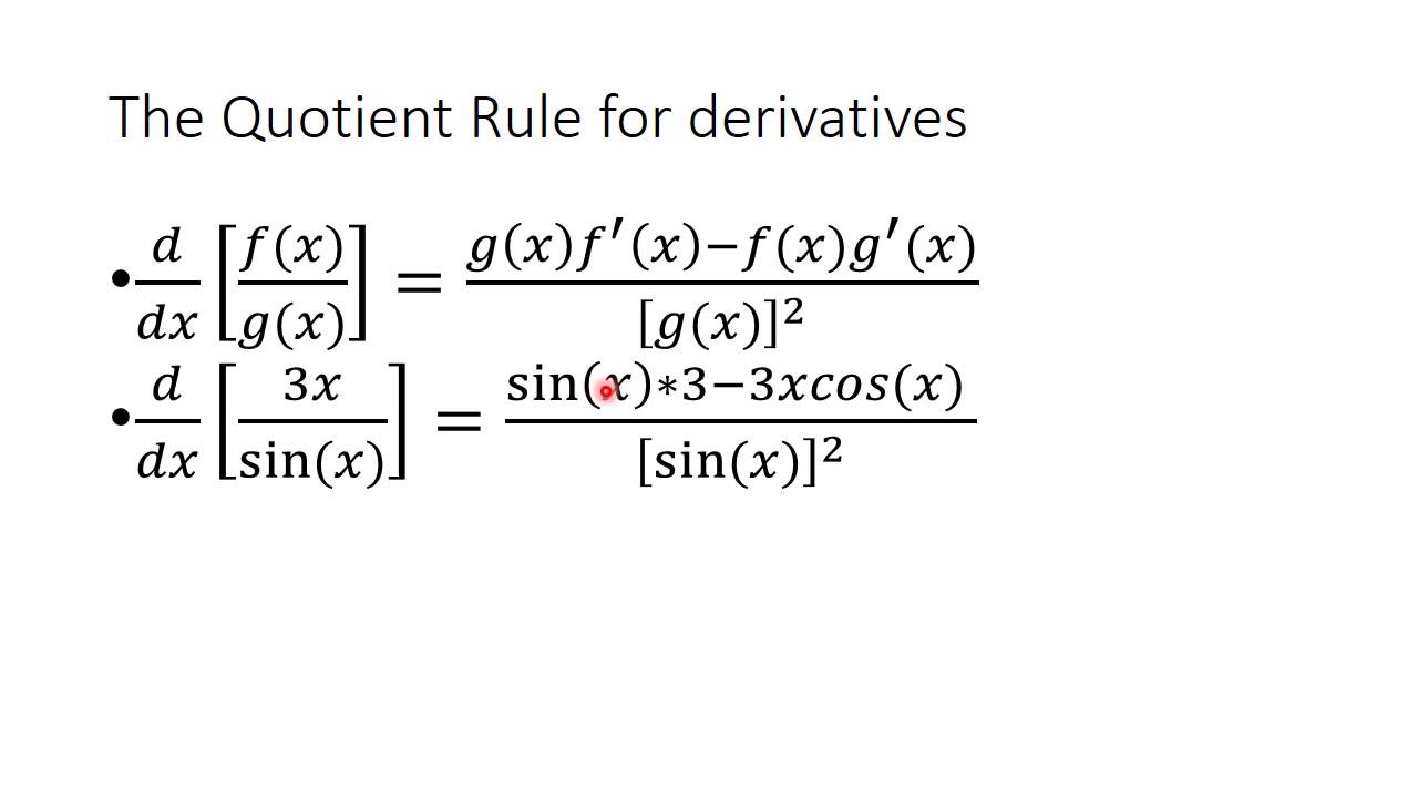 Quick review of Calculus - YouTube