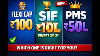 Flexi Cap vs SIF vs PMS: Complete Comparison 2025 | Which Investment is Best? ₹10L-50L Guide