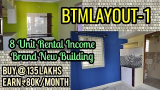 New 8 Units Rental Income Property in BTM 1st Stage Bengaluru