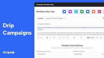 Drip Campaign Automation in Shape Software CRM