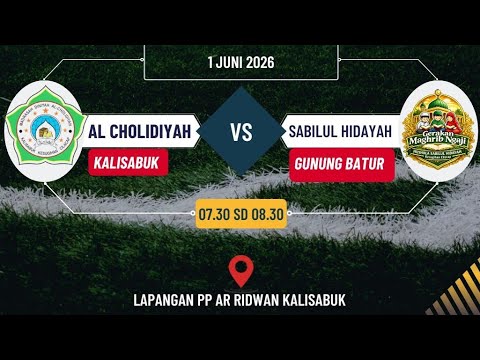 Pertandingan Persahabatan Madin Al-Cholidiyah vs Sabilul Hidayah, Lapangan PP Ar-Ridwan Kalisabuk