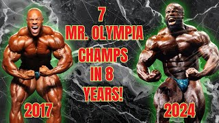 картинка: 7 чемпионов «Мистер Олимпия» за 8 лет!