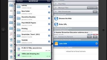 iPad tutorial - Goodreader - Basics of WebDAV
