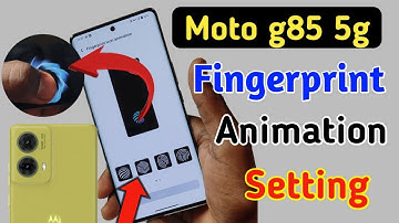 Moto g85 5g Fingerprint animation kaise lagaye / fingerprint animation setting in Moto g85 5g