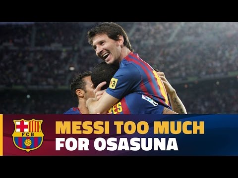 Leo Messi: 14 goals vs Osasuna