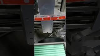 Flying laser batch coding machine print date number on plastic sticker labels